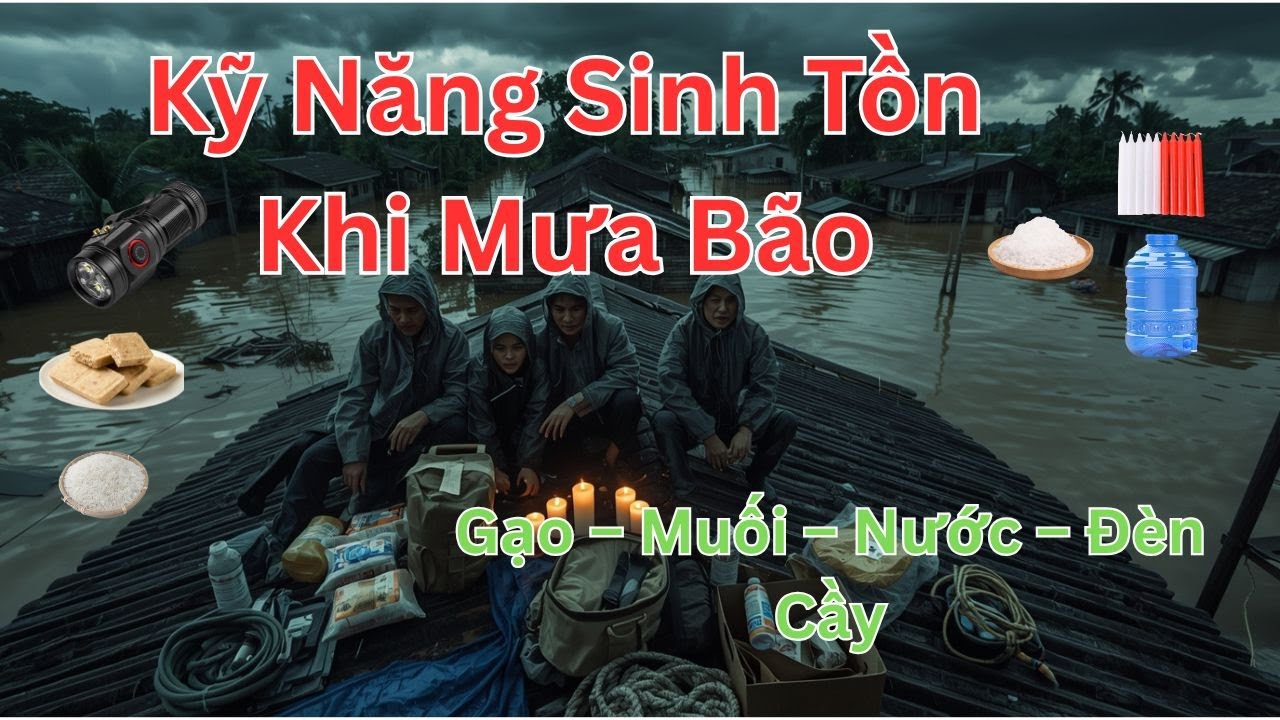 Kỹ Năng Sinh Tồn Khi Mưa Bão: Chuẩn Bị Gì, Làm Sao Để An Toàn và Những Sai Lầm Chết Người Cần Tránh