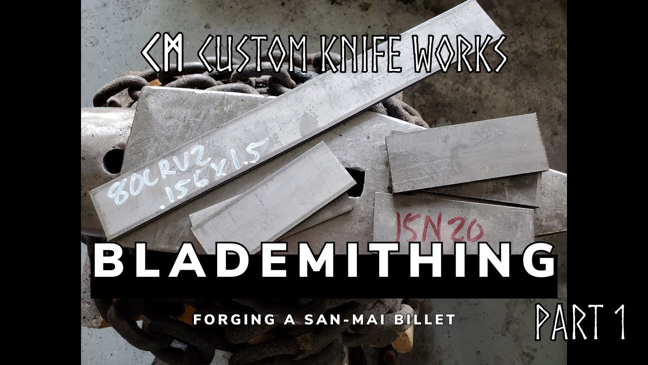 How to Forge Weld a San-Mai Billet  -  80CRV2 & 15n20 San-Mai Billet