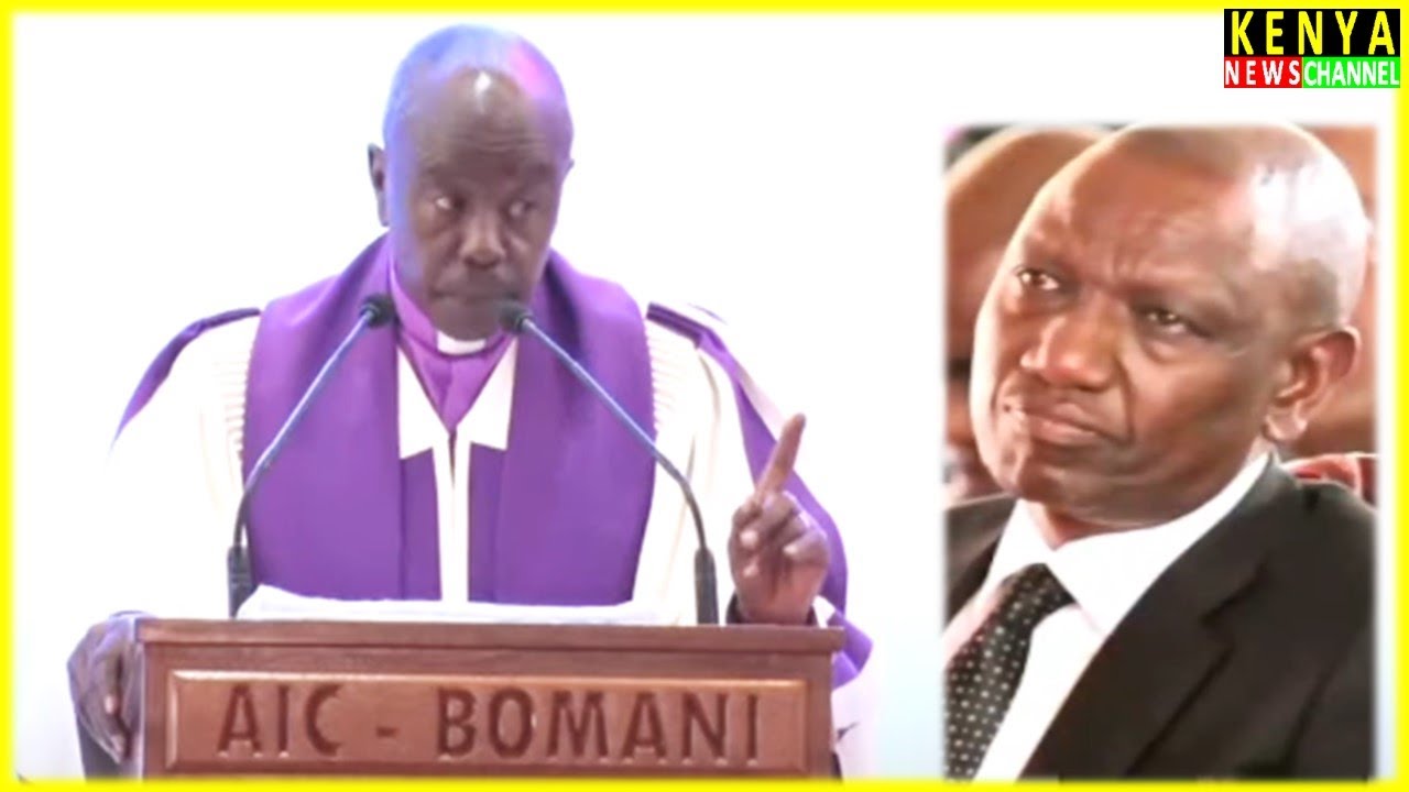 Listen what BOLD Bishop told Ruto face to face in Church today at AIC Bomani Machakos
