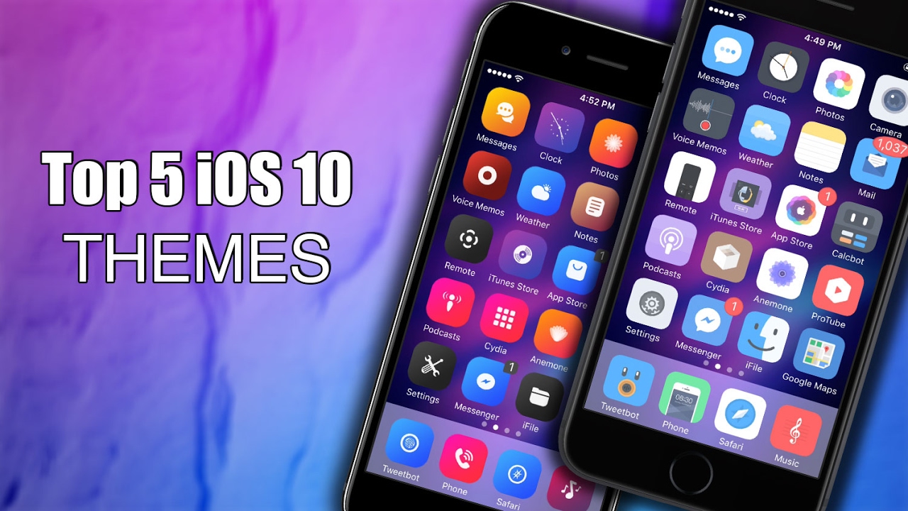 Top 5 Themes Compatible with iOS 10 - iOS 10.3.3