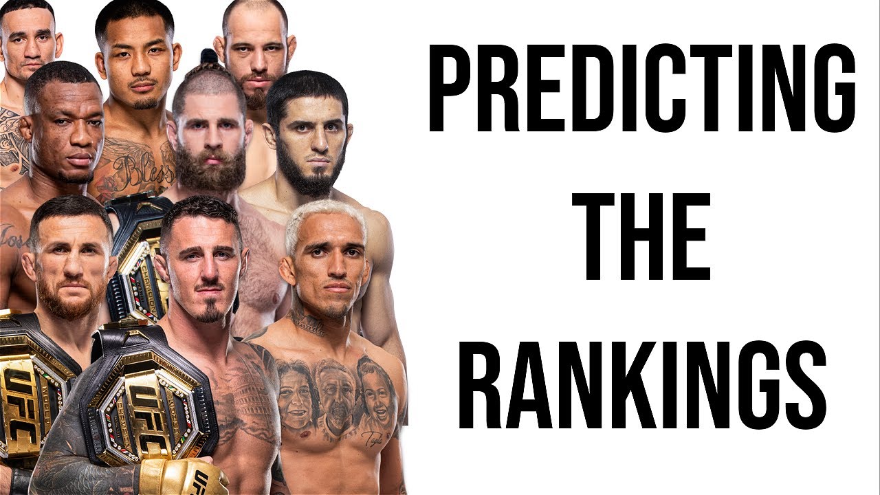 Predicting The UFC Rankings In Every Division In 1 Year