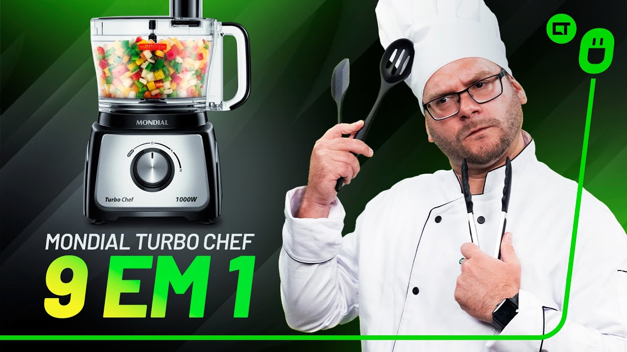 Multiprocessador Mondial Turbo Chef 9 em 1: um produto para fazer de tudo