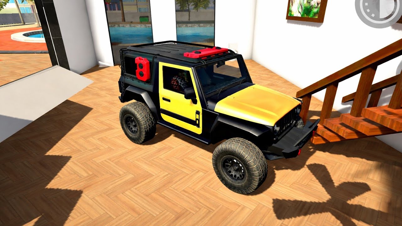 Frenklin Playing With Thar !! Indian Bike 💥🤩 Driving 3D 🔥🥶 !! Modified Thar  Gamplay!! 