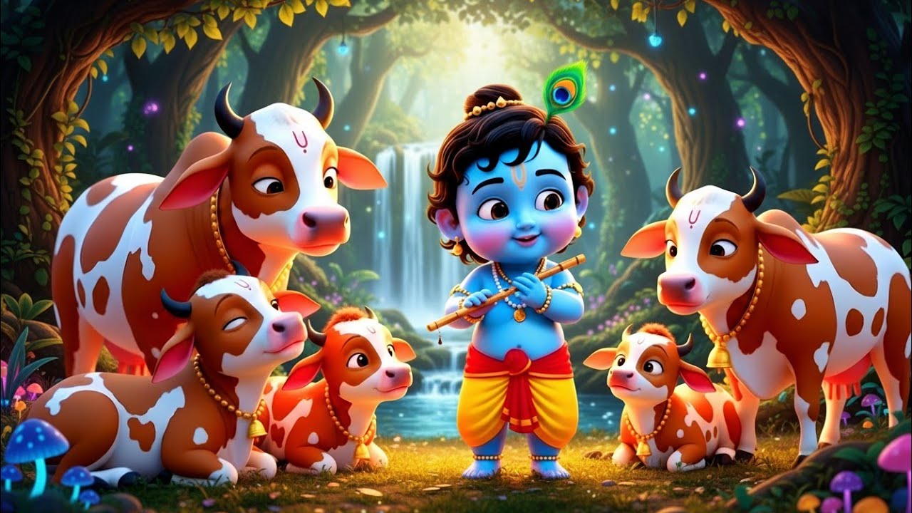 Choti Choti Gaiya, Chote Chote Gwal | छोटी छोटी गैया | #Little Krishna Bhajan - Krishna Bal Leela