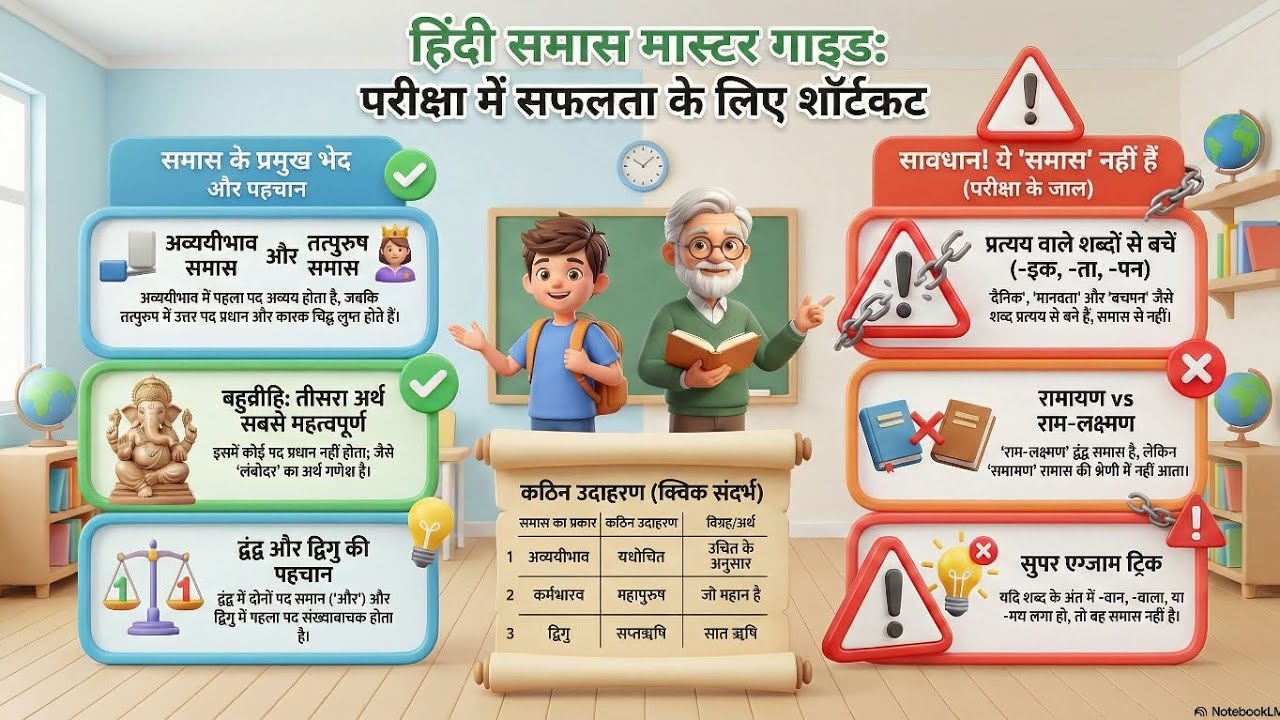 ​Samas पहचानने की धांसू Trick ⚡| समास सिर्फ 2 सेकंड में! 🔥 #HindiGrammar #Samas #Shorts