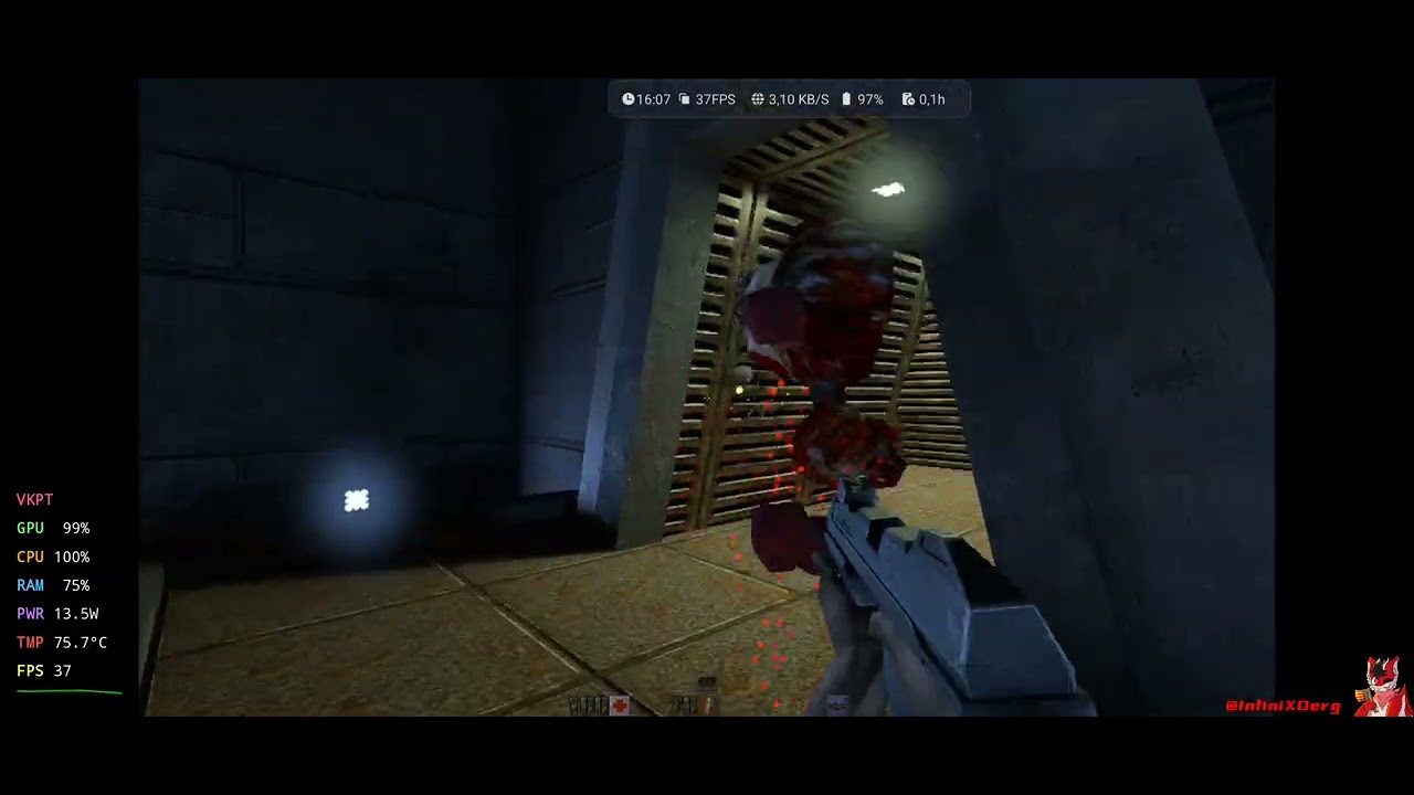 Quake II RTX - 720P 75% Res Test - REDMAGIC 11 Pro