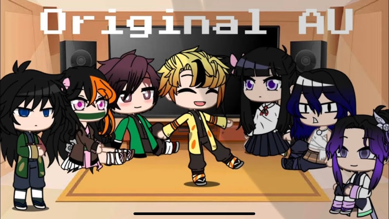 Demon Slayer reacts to Zenitsu AU’s | Gacha club | Tanzen (Tanjiro x Zenitsu) Bad Apple