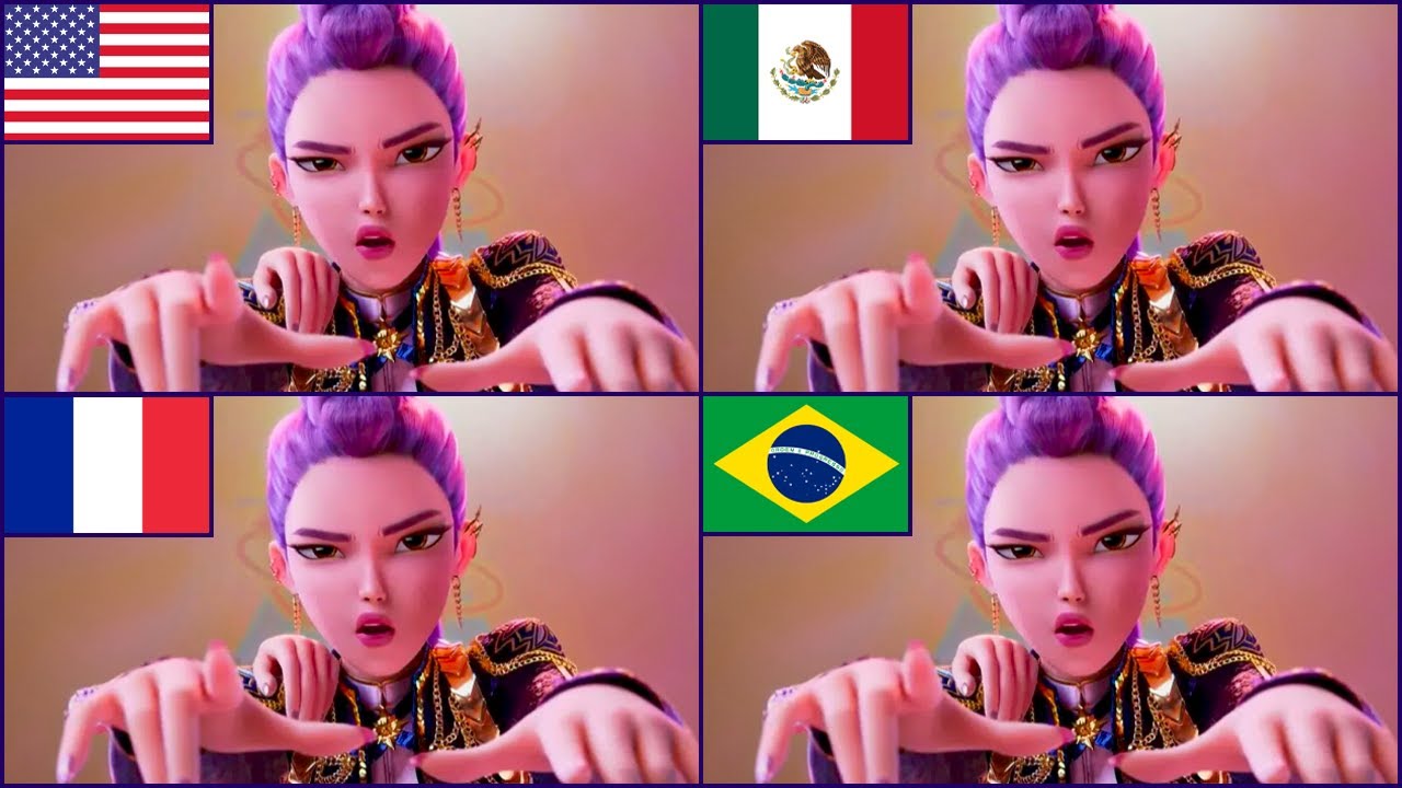 KPOP DEMON HUNTERS în LIMBI DIFERITE 🌏🤯🎶 Ghicește Cine CÂNTĂ! 😍 Jinu, Rumi, Mira, Zoey