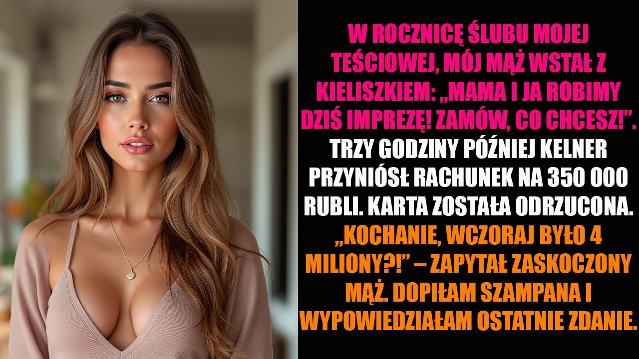 W ROCZNICĘ ŚLUBU MOJEJ TEŚCIOWEJ, MÓJ MĄŻ WSTAŁ Z KIELISZKIEM: „MAMA I JA ROBIMY DZIŚ IMPREZĘ!...