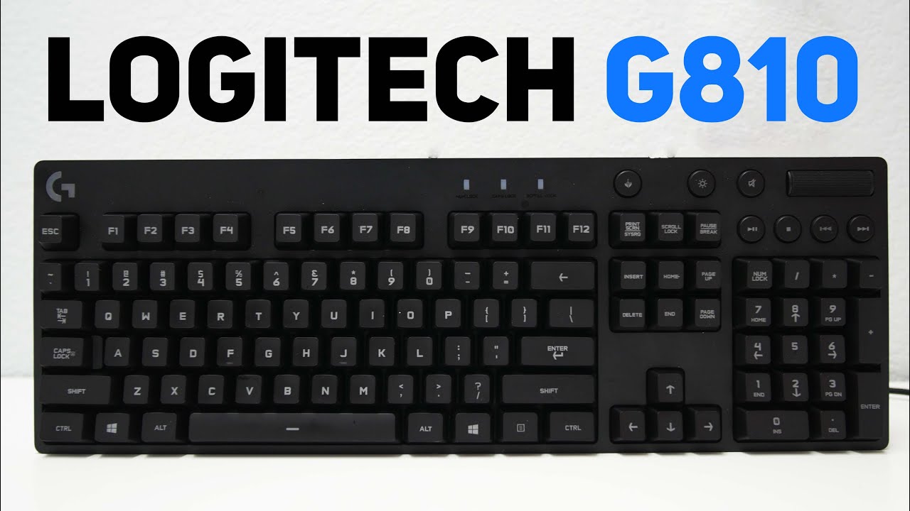 Logitech G810 Mechanical RGB Gaming Keyboard Review!