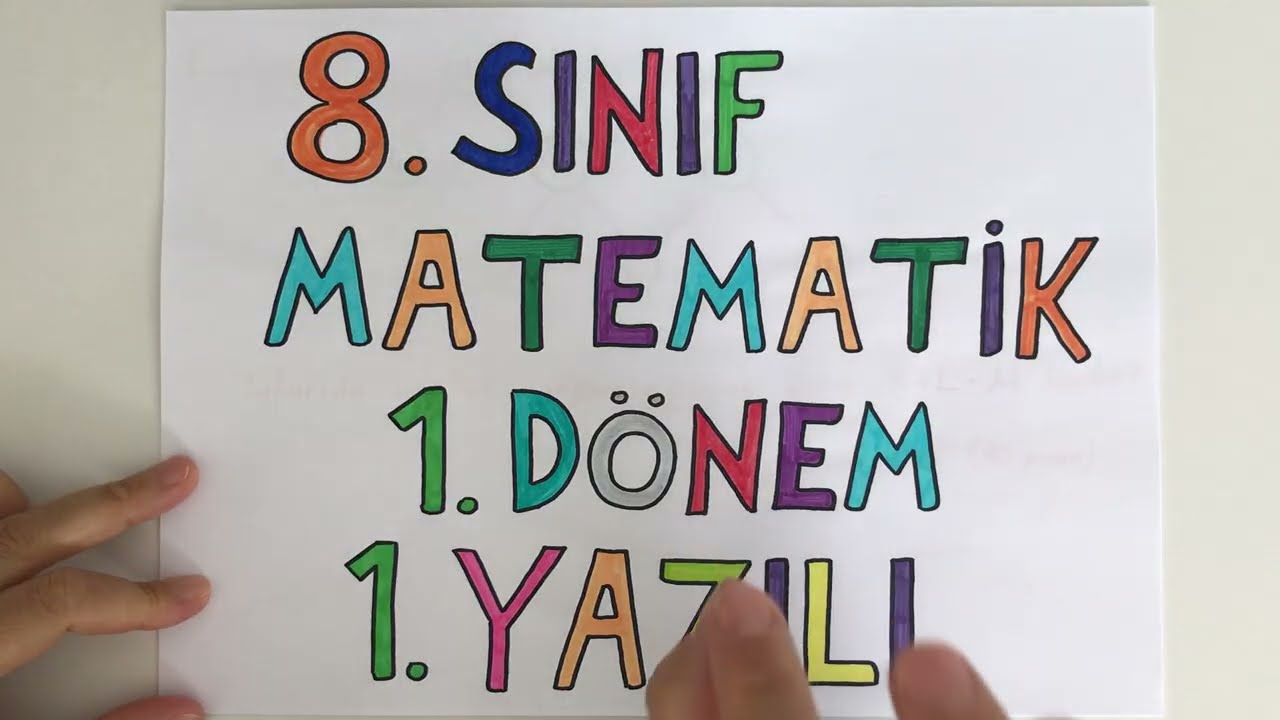 8. Sınıf Matematik 1. DÖNEM 1. YAZILI (puanlı)