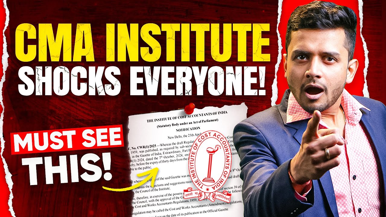 📢 BIGGEST NEWS: CMA Institute Drops a Surprise Update! 😮 | What It Means for You!