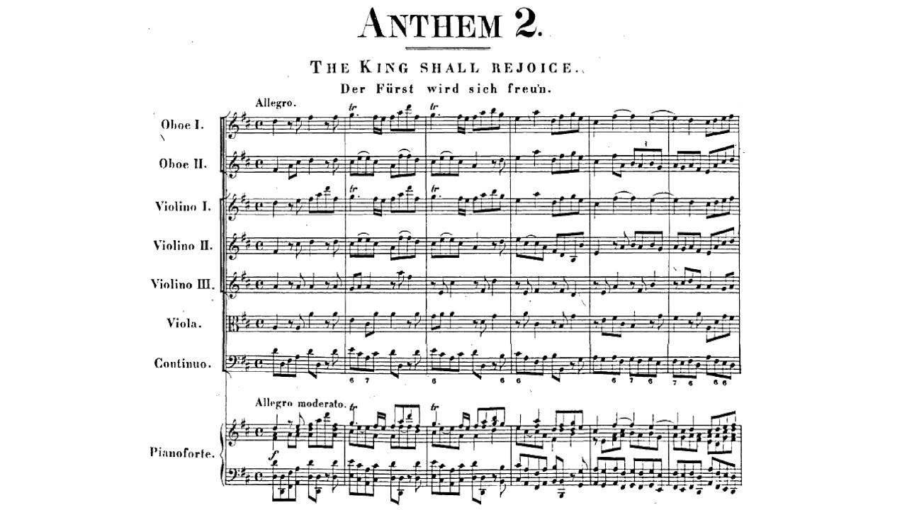 [Score] Handel - The King Shall Rejoice, HWV 260 (Coronation Anthem No. 3)