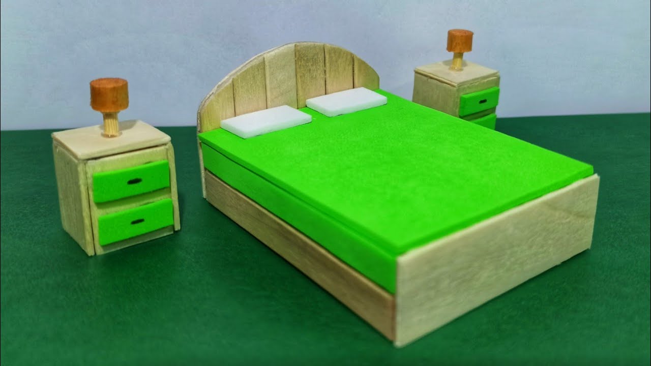 como hacer muebles con palitos de helado