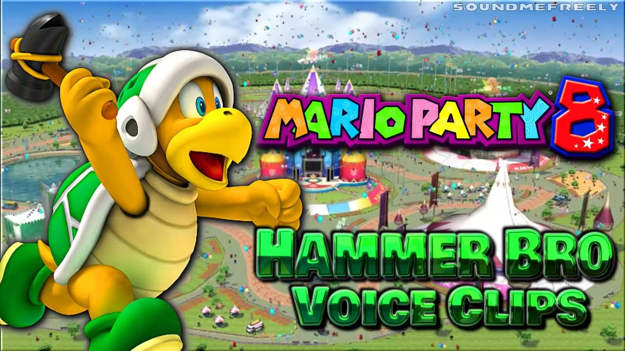 All Hammer Bro Voice Clips • Mario Party 8 • Nintendo Wii • Voice Lines (Motoki Takagi)
