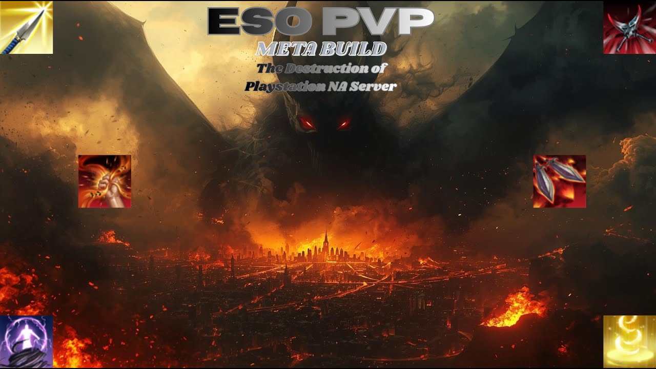 ESO PVP - The Destruction of  PS NA Server - 1vX PVP - META BUILD
