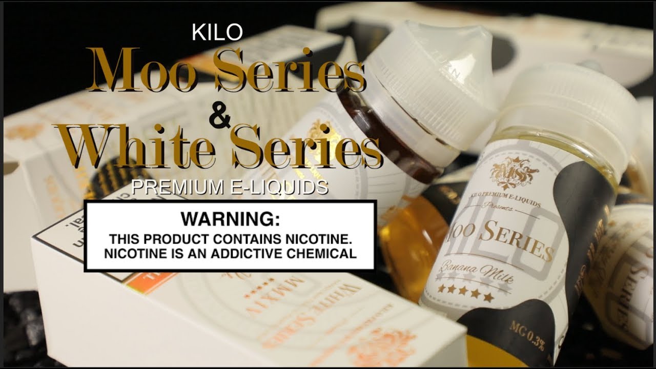 Moo Series & White Series Premium E Liquids By KILO ~E-Liquid Review~