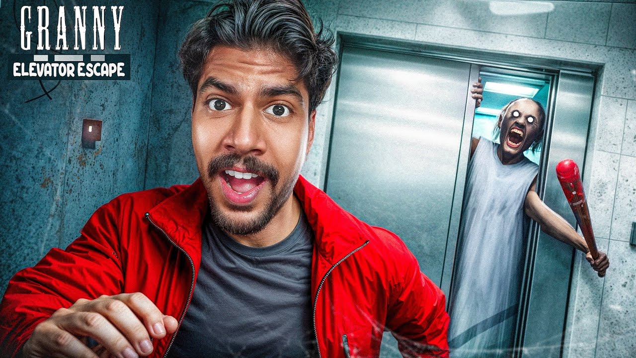 EPIC ELEVATOR ESCAPE FROM GRANNY'S HOUSE 😂🔥