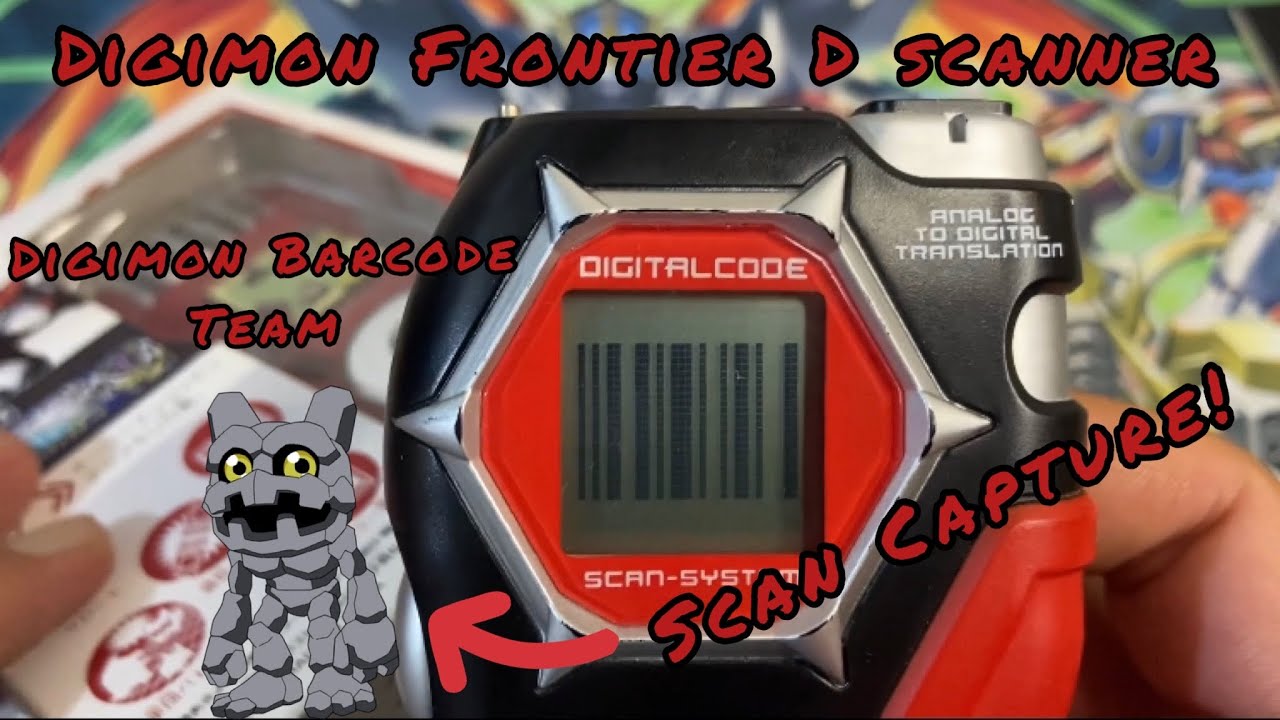 Digimon Frontier D scanner - Barcode Digimon Team - Epic Capture’s!