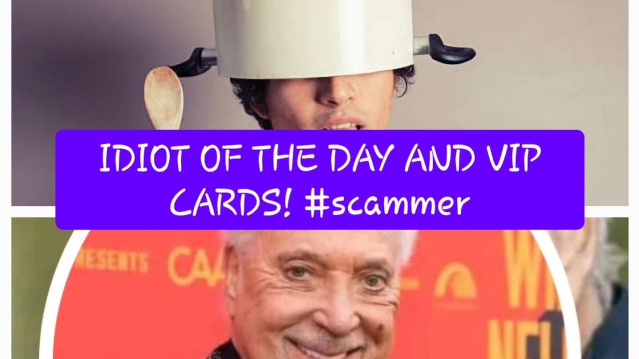 Idiot Of The Day and VIP Apple cards! #scammer