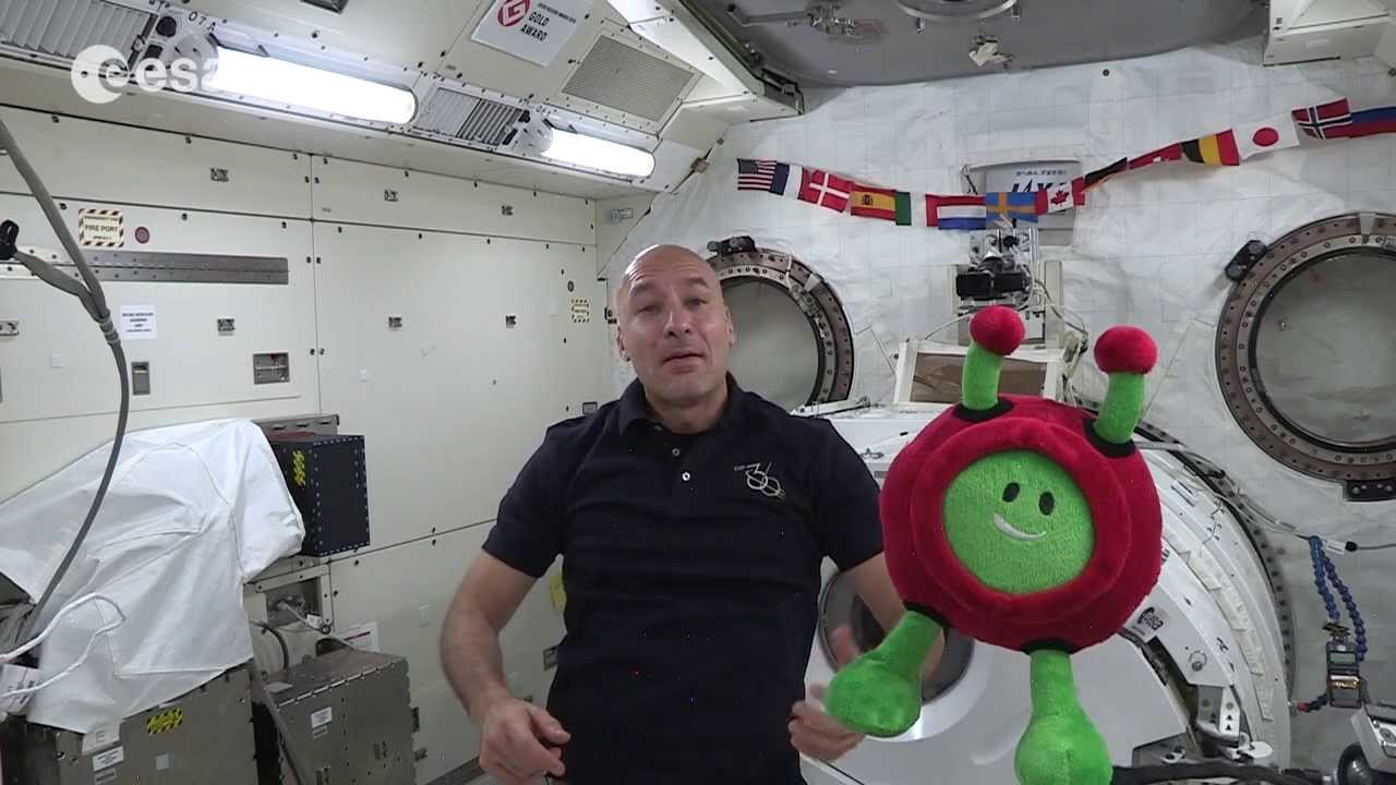 Surprise guest on the International Space Station
