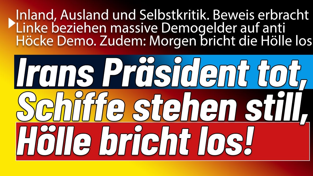 Eilige Neuigkeiten! Hapag Lloyd stellt Verkehr ein, Iran Präsident tot, Hölle an Börsen erwartet!