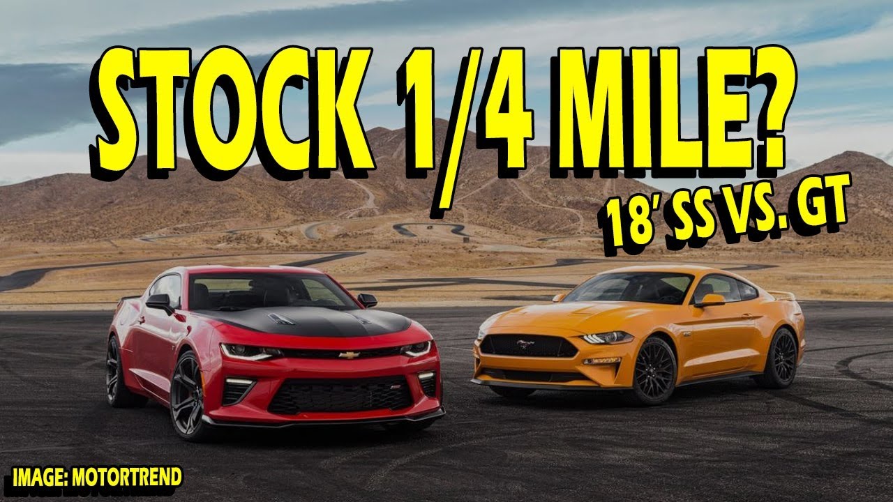 Mustang GT vs. Camaro SS 1/4 Mile! Who Wins?