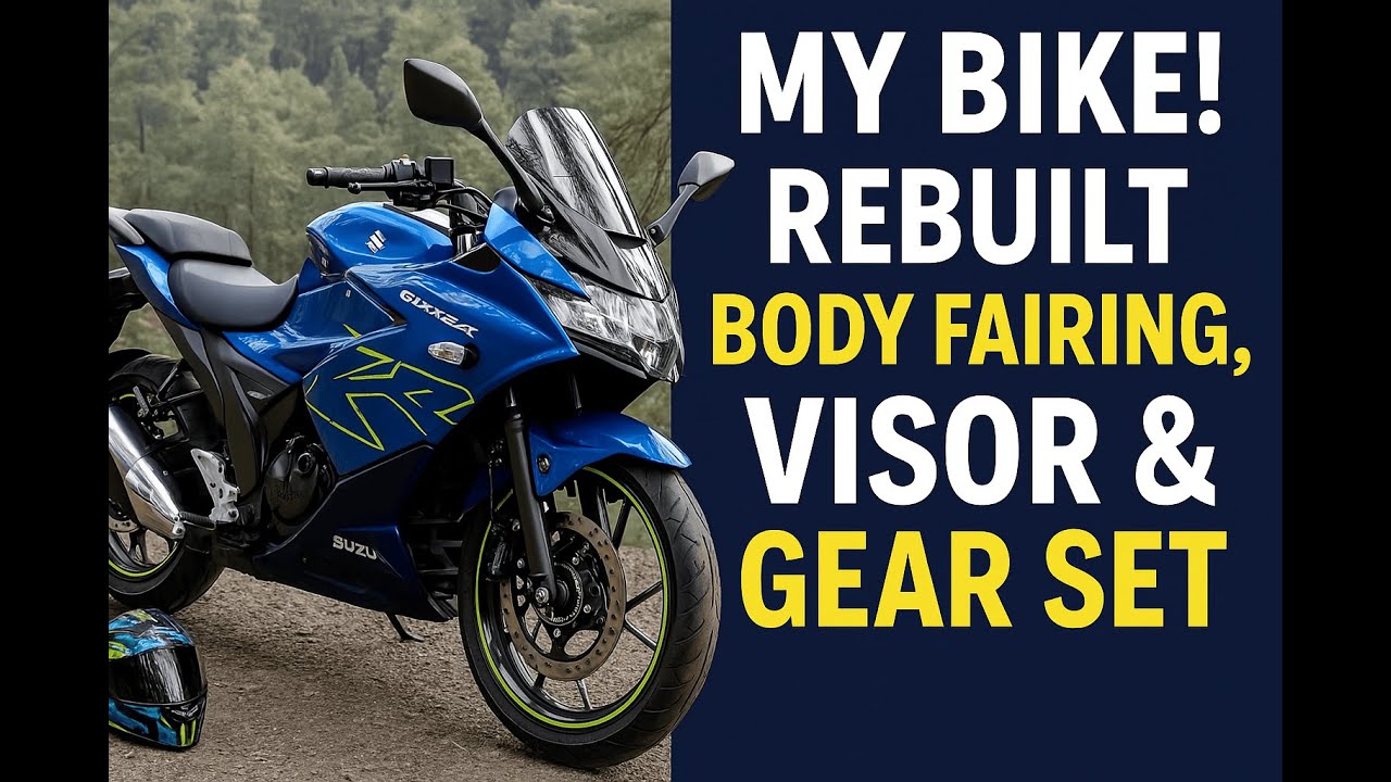 Suzuki Gixxer SF Rebuild | New Fairing, Visor & Gear Set 🔧 | Bike Mods Showcase