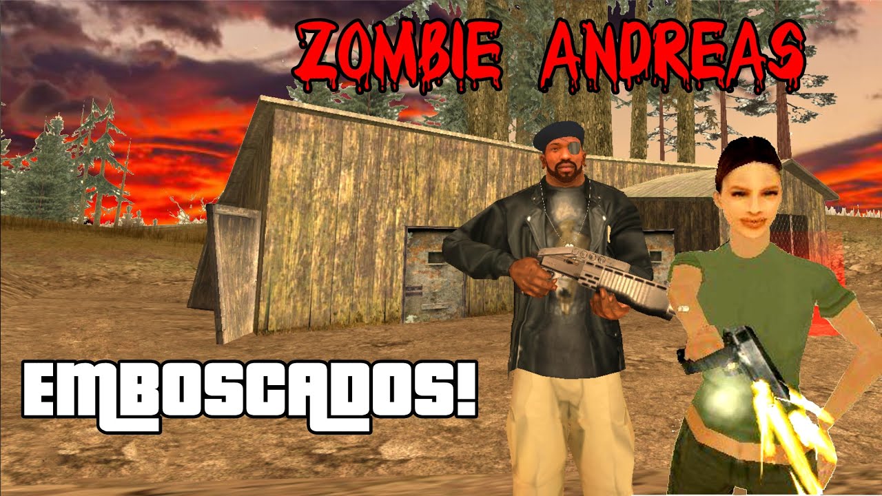 GTA ZOMBIE ANDREAS Ep 04 - Emboscado por Militares MOD COMPLETO Zumbis em San Andreas Apocalypse