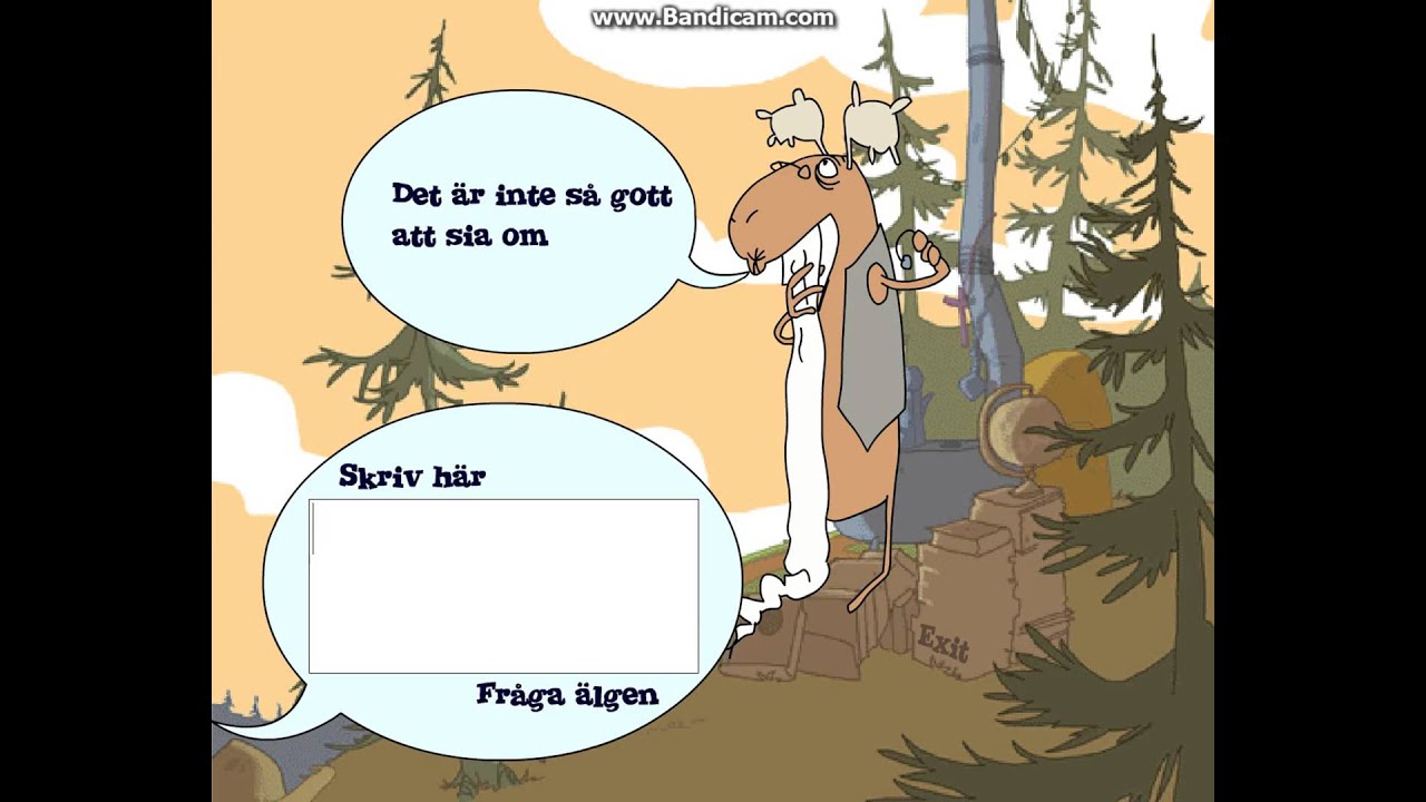 Högaffla Hage Spelet (the game) Fråga Elof den gamle (Älgen) (swedish)