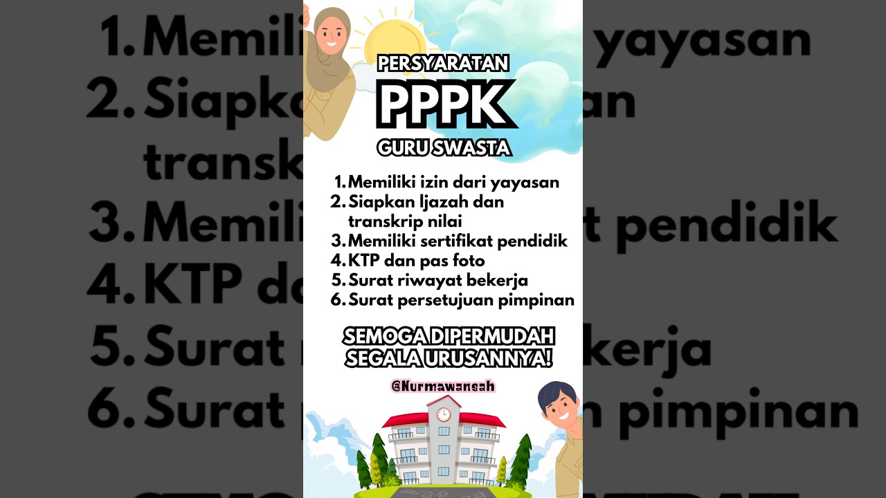 PERSYARATAN PPPK GURU SWASTA 2025 #youtubeshorts #shortvideo #fyp #fypシ゚