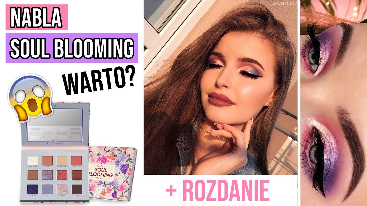 NABLA SOUL BLOOMING - MAKIJAŻ I TEST PALETY + ROZDANIE JEDNEJ DLA WAS! 😱 | ANDZIATHERE