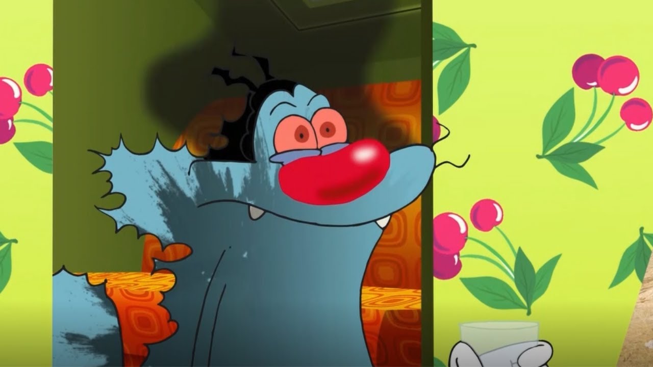 हिंदी Oggy and the Cockroaches 🔥🐱 OGGY BUNING CAT 🐱🔥 Hindi Cartoons for Kids