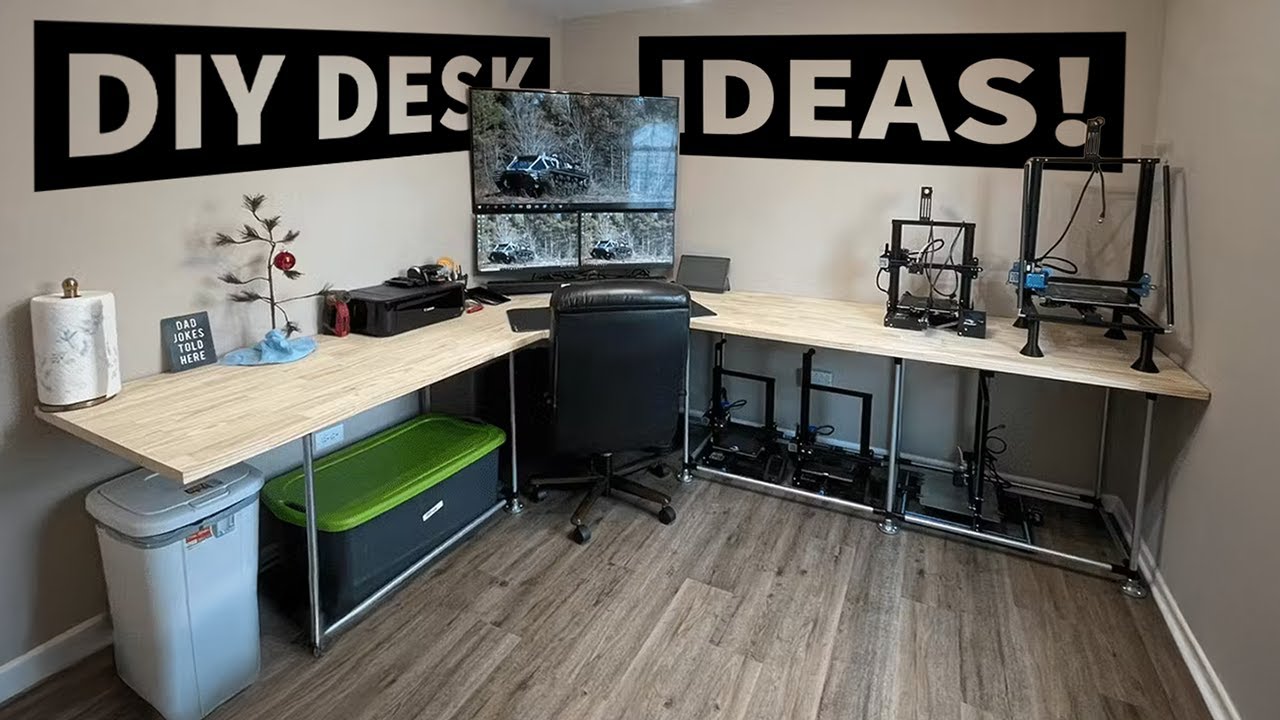 10 Custom Pipe Desks Made With Electrical Conduit!