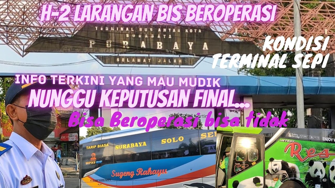 Mudik Lebaran 2021 Diperbolehkan? Ini jawaban Petugas Terminal Bungur 3 Hari jelang Larangan Mudik