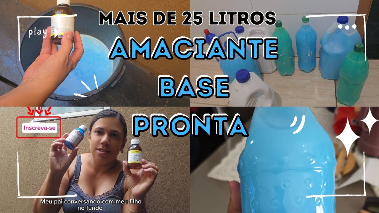 Amaciantes caseiro Base pronta mais de 25 litros . #amaciantecaseiro