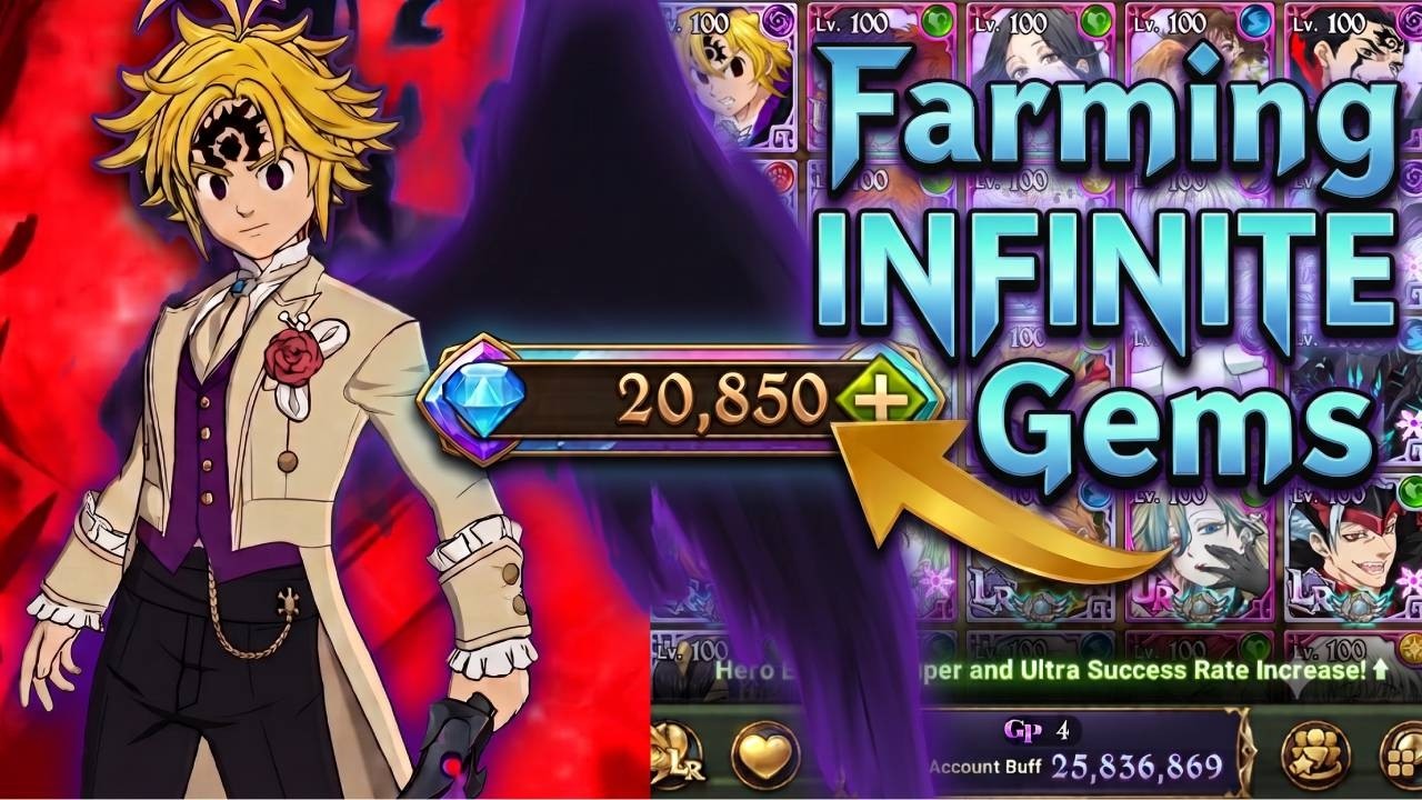 How to Farm INFINITE GEMS | Seven Deadly Sins Grand Cross