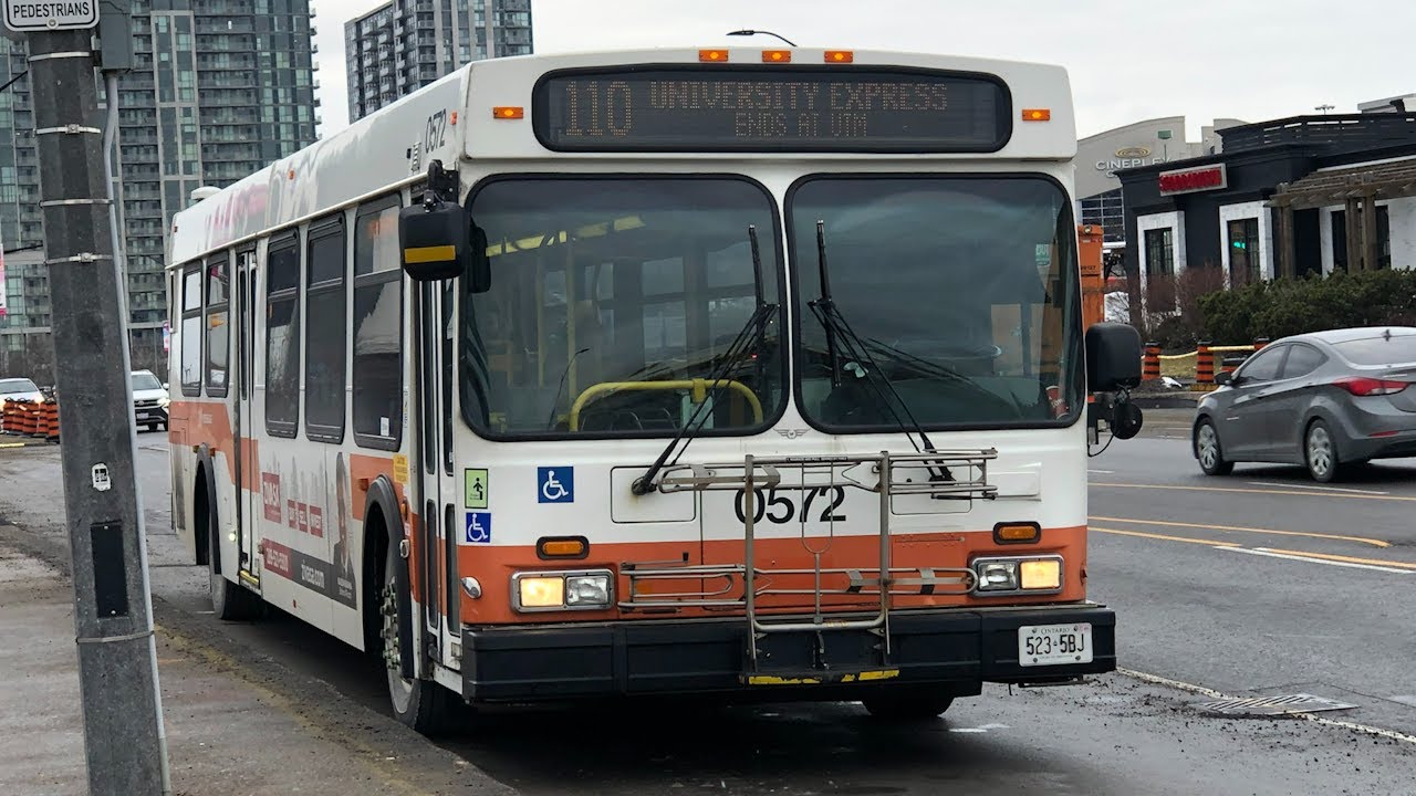 [RETIRED] MiWay - Route 110: University Express (New Flyer D40LF 0572)