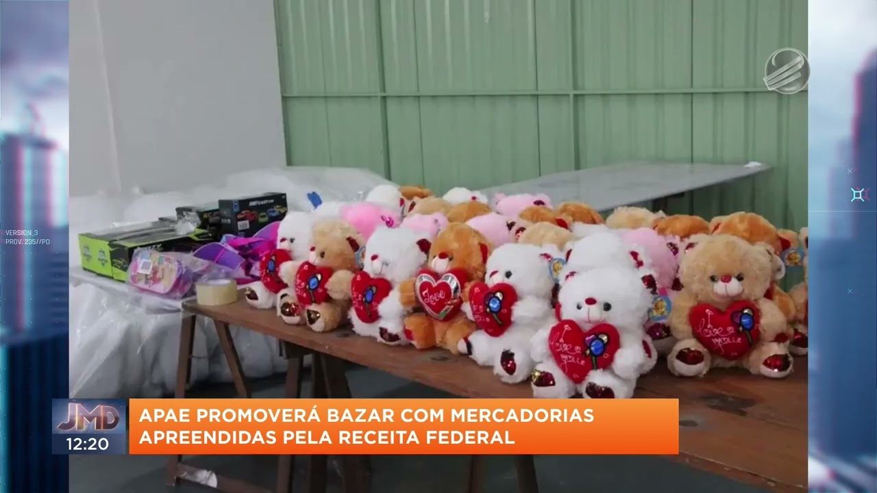 Apae de Brusque realiza bazar com mercadorias apreendidas pela Receita Federal
