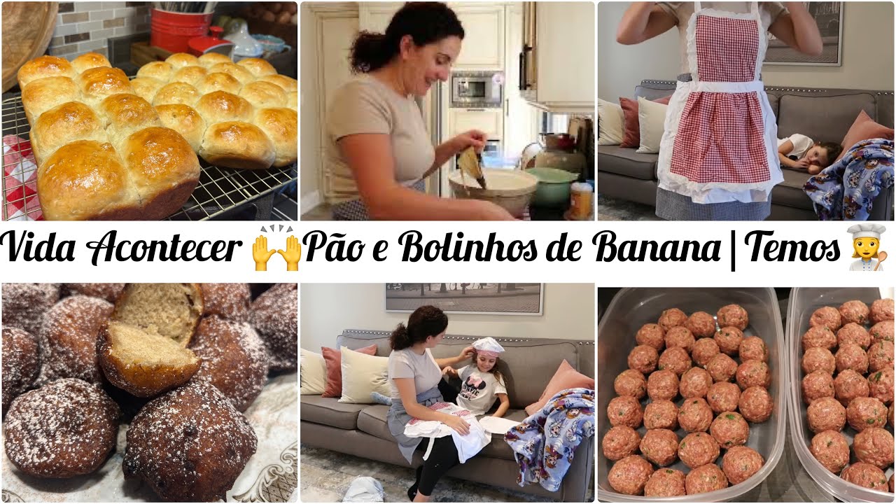 A vida acontecer🙌Pão e bolinhos de banana/Temos👩‍🍳/Molho delicioso/Fazer e congelar #family #life