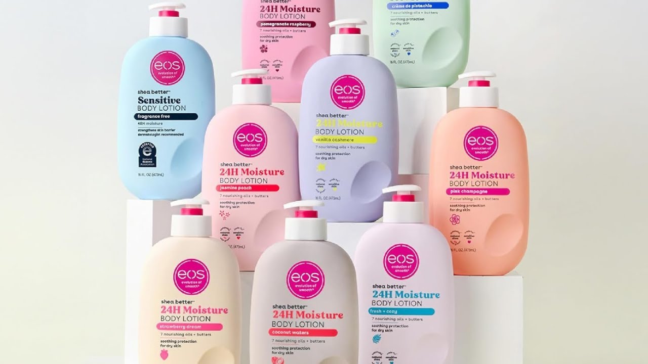 EOS Shea Better Body Lotion 🌸 | 24-Hour Moisture, Vanilla Cashmere | Light, Vegan & Non-Greasy