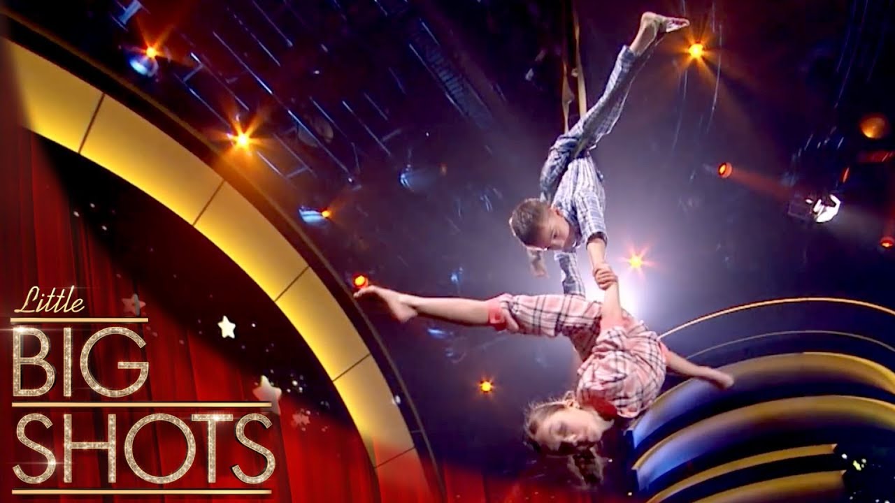 Удивительный дуэт воздушных акробатов 7 и 10 лет! @BestLittleBigShots