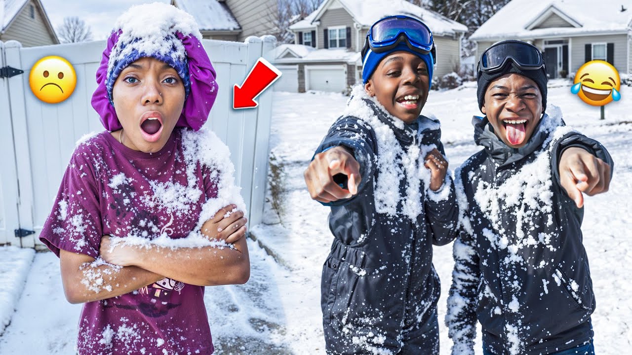 Adopted Girl Doesn’t Believe A SNOW STORM Is Coming, Until This HAPPENED..😲😲😲