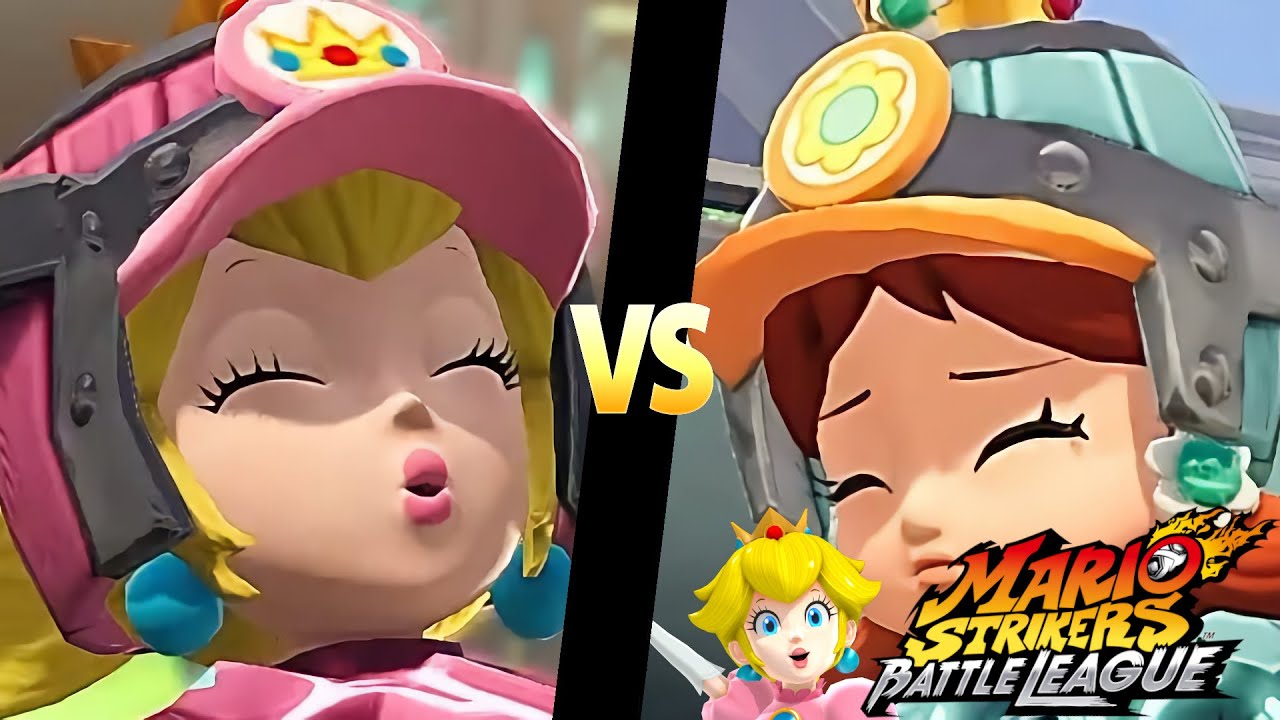 Mario Strikers Battle League Team Peach vs Team Daisy at Urban Rooftop