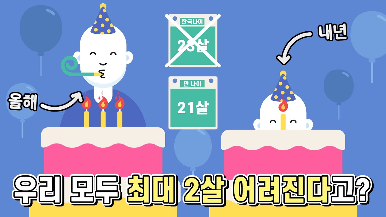 한국식 나이 폐지? 만 나이 통일법 완벽정리