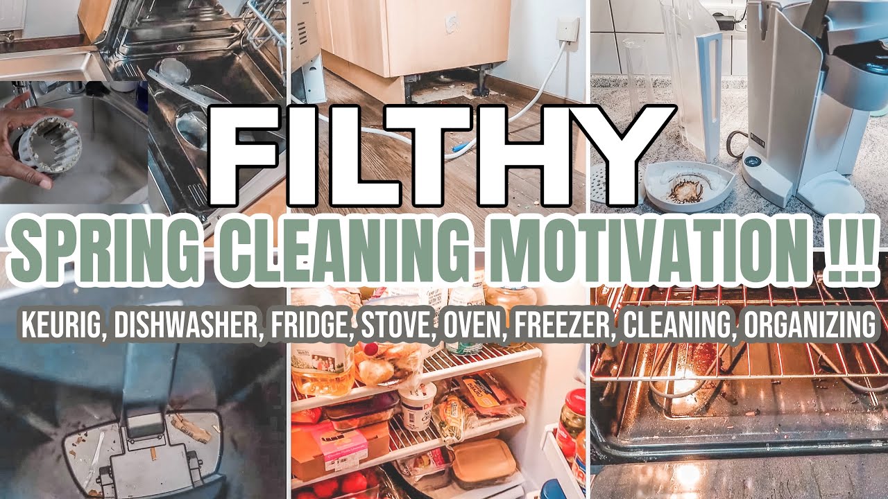 FILTHY SPRING CLEAN WITH ME | SPRING CLEANING, DECLUTTERING, ORGANIZING 2022 | HUGE CLEAN WITH ME
