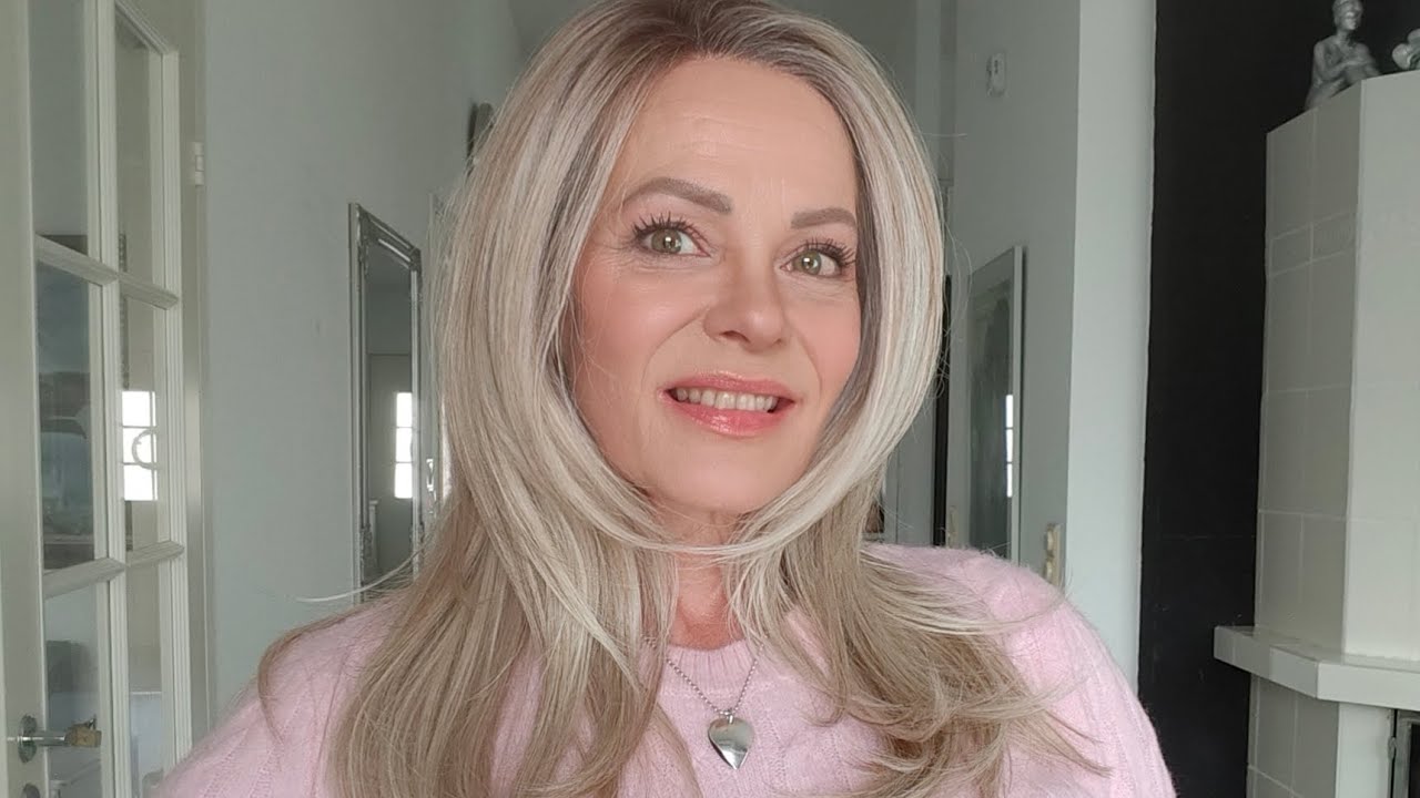 Alasia Super in Ivory Blonde Rooted by Ellen Wille. Lovely long layered low density wig.