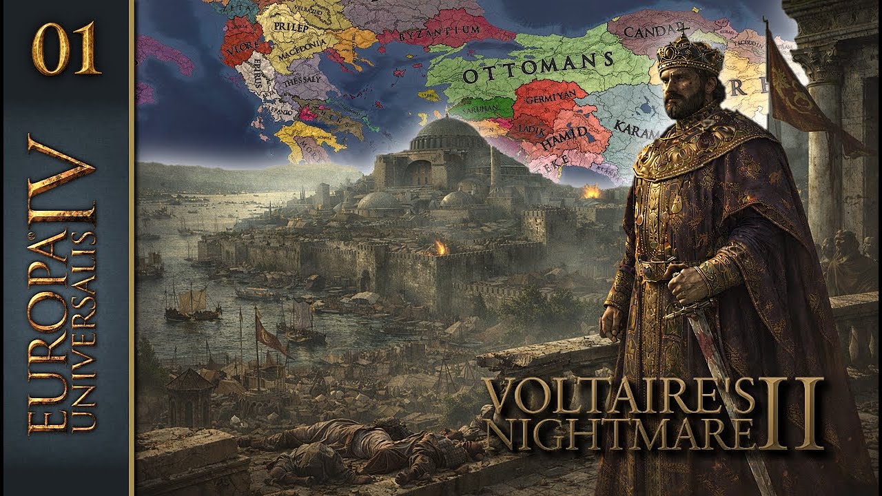 EU4 - Voltaire’s Nightmare | Empire Byzantin - Lutte pour la Survie : peste, guerre et révolte | Ep1