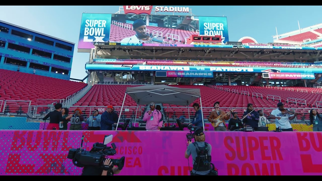 SUPERBOWL SOUNDCHECK | Levi Stadium | LaRussell, The Yee Section, CO-LLAB Choir | 2.6.25