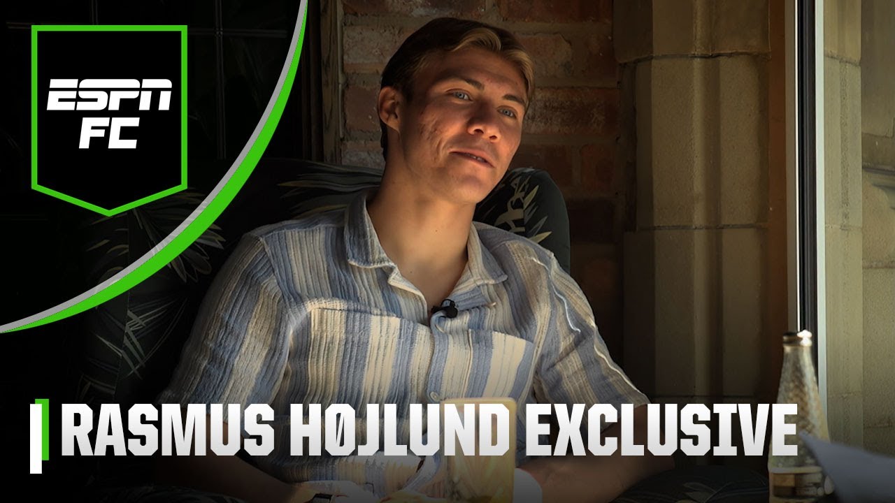 &lsquo;We aim to WIN the Europa League&rsquo; Rasmus H&oslash;jlund Interview | ESPN FC